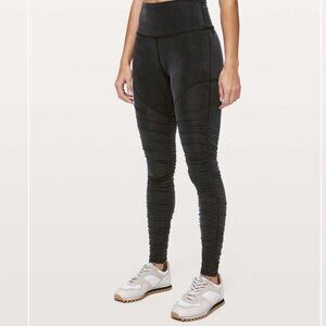 Lululemon Into Something Good Tight Yoga Athletic Stretch Athleisure Black 4